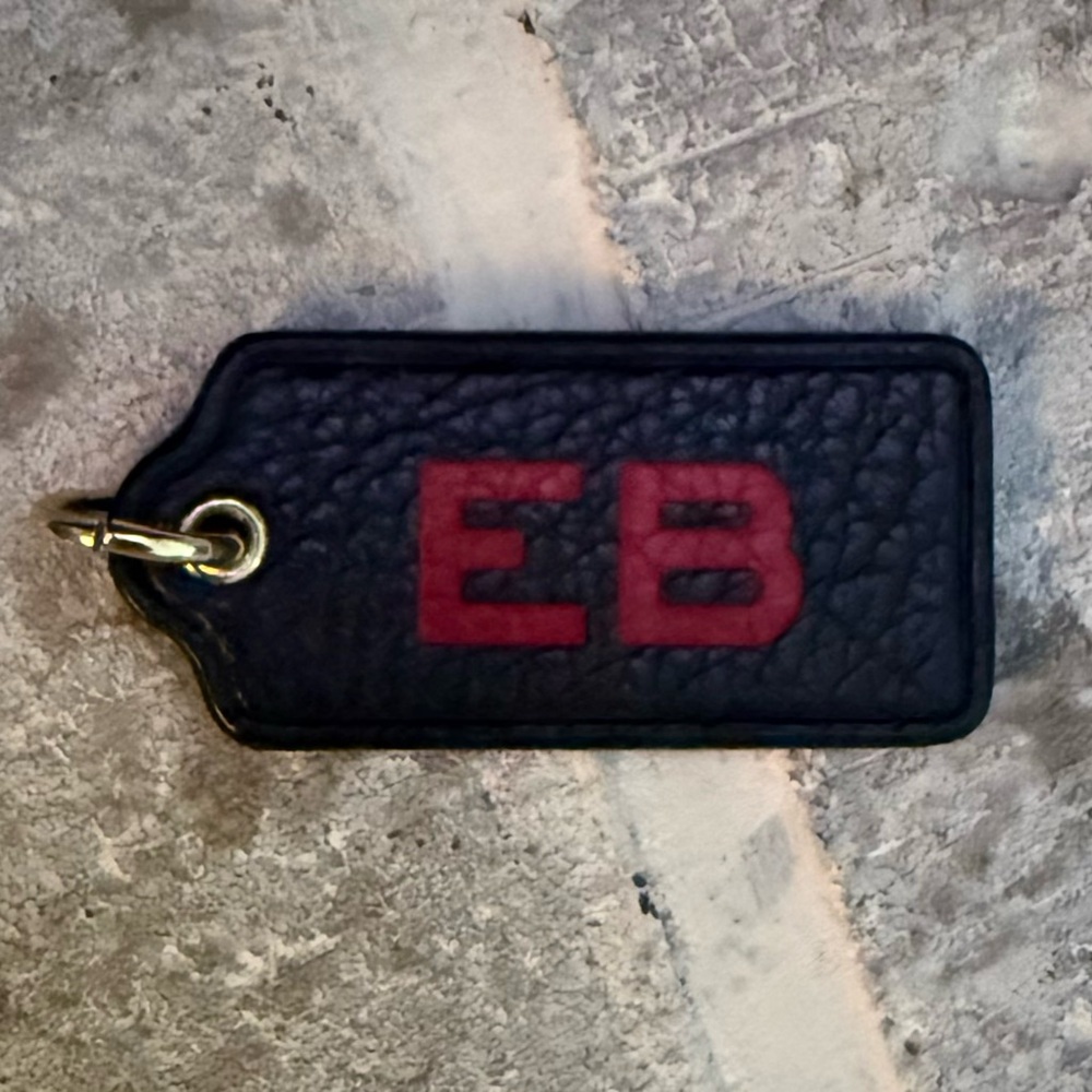 Coach Personalized Hang Tag - Initials “EB”